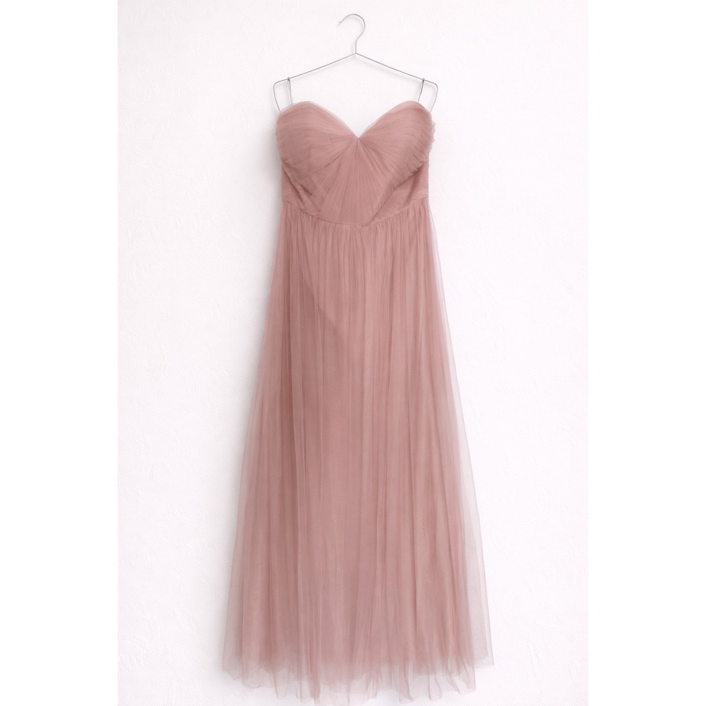 Blush Tulle Maxi Dress Size 18 Formal Prom Bridesmaid Wedding Guest Cottagecore